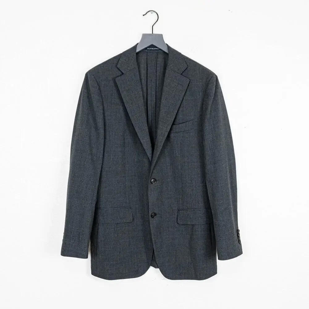 Suitsupply 42R Havana slim Traveller Unstructured Blazer jacket Cerruti wool